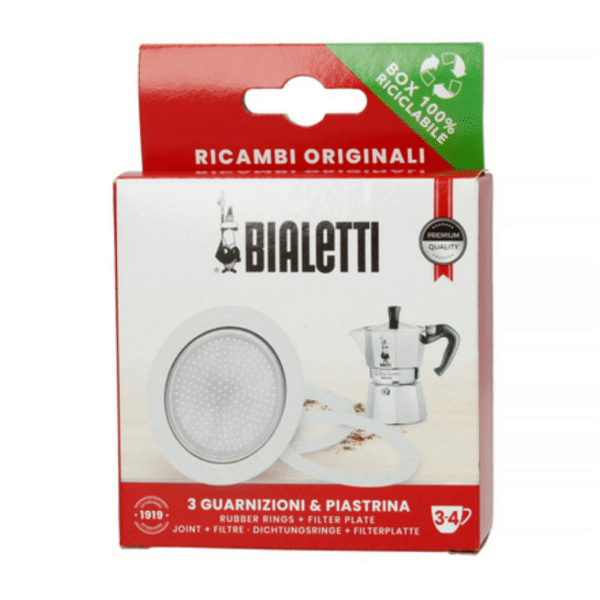 3 tihendit + filter Bialetti Moka Express 3/4 tassi 0800033