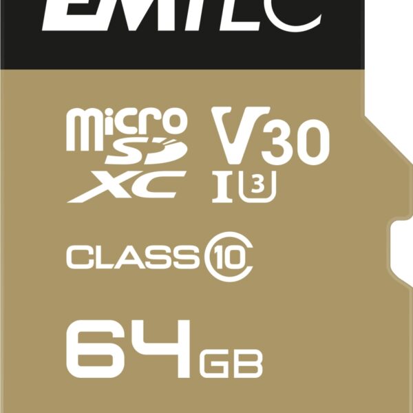 Emtec mSD 64GB UHS-I U3 V30 A1 SpeedIN Pro