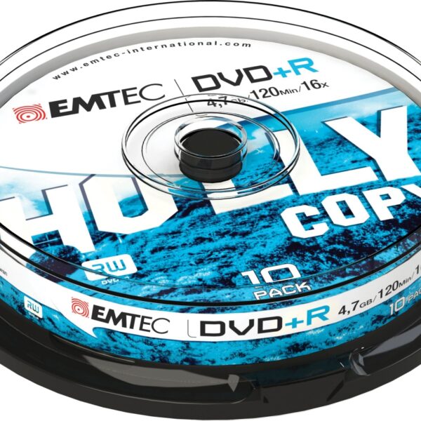Emtec DVD+R 4,7GB 16x Holly Copy 10 pcs  Cake Box