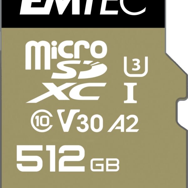 Emtec mSD 512GB UHS-I U3 V30 SpeedIN Pro