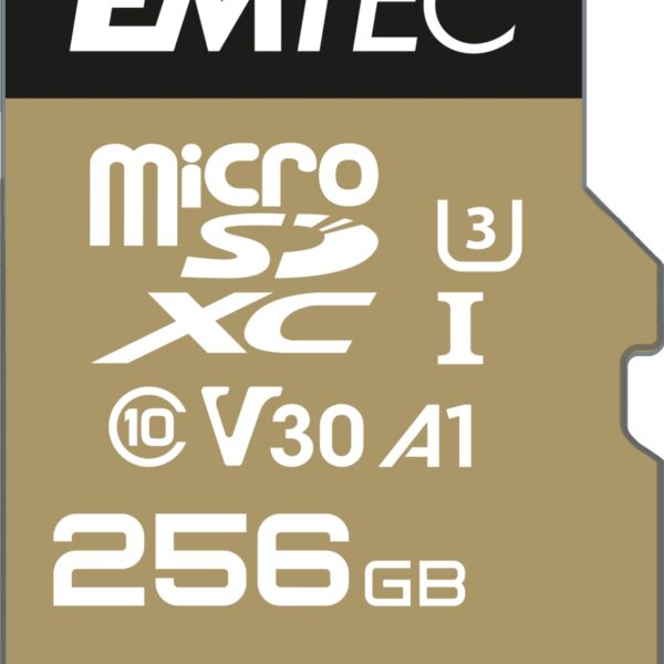 Emtec mSD 256GB UHS-I U3 V30 SpeedIN Pro