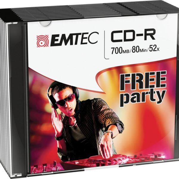 Emtec CD-R 700MB/80MIN 52x Free Party 10 pcs