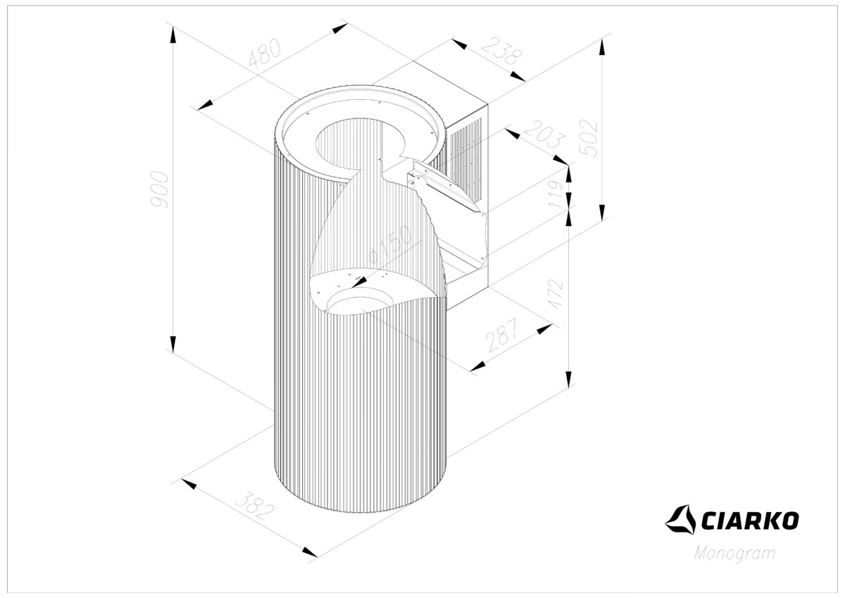 Õhupuhastaja Ciarko Design Monogram SmartLink valge - Image 3