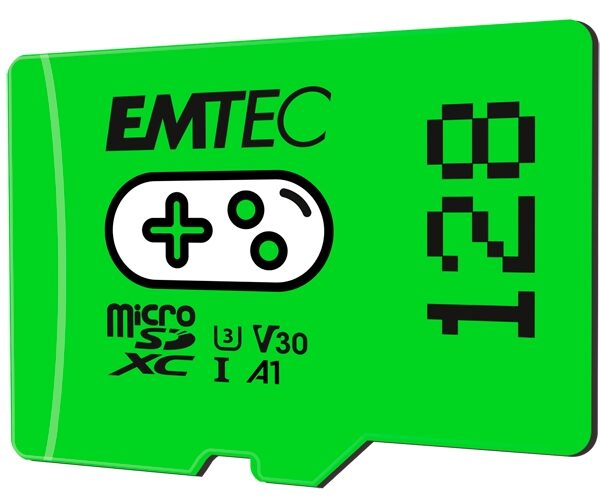 Emtec mSD 128GB UHSI U3 V30 A1 Gaming Green