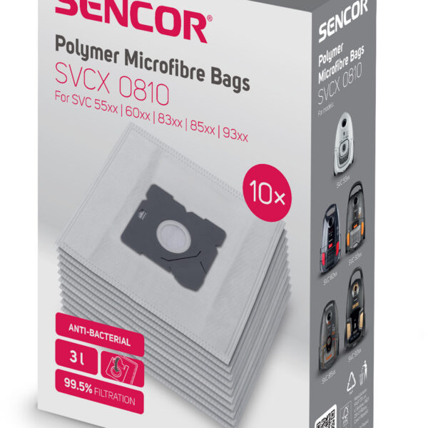 Tolmukotid 10 tk Sencor SVC55xx, 6001, 83xx, 8501, 9300