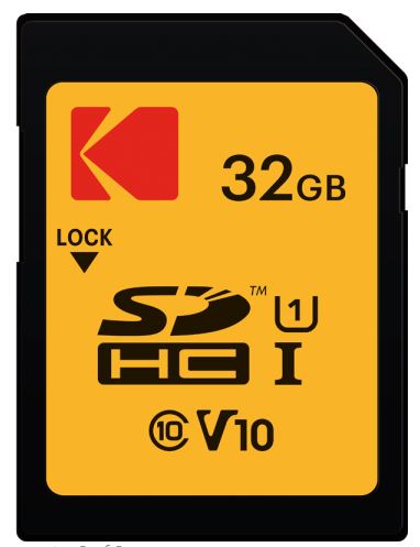 Kodak SD 32GB UHS1 U1 V10 Premium EKMSD32GHC10K