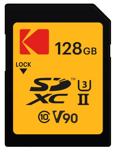 Kodak SD 128GB UHS-II U3 V90 Ultra Pro EKMSD128GUHS2V2K