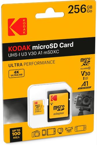Kodak mSD 256GB UHS-I U3 Ultra EKMSDM256GXC10HPRK