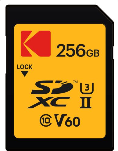 Kodak SD 256GB UHS-II U3 V60 Ultra Pro EKMSD256GUHS2V1K