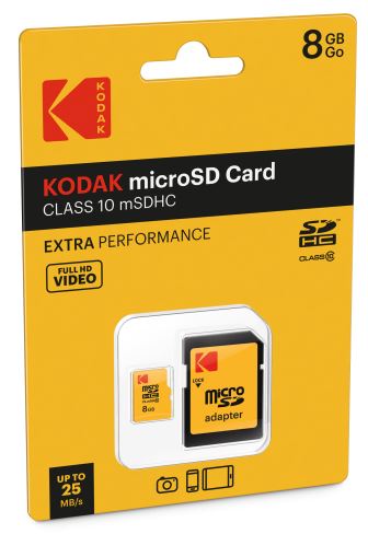 Kodak mSD 8GB Class10 Extra EKMSDM8GHC10CK