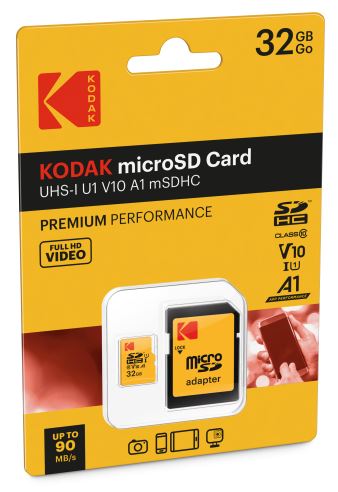 Kodak mSD 32GB UHS-I U1 V10 A1 Premium EKMSDM32GHC10K