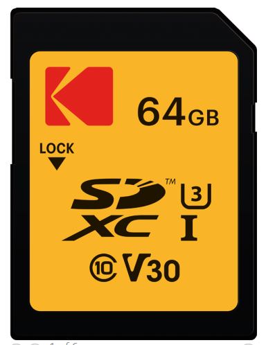 Kodak SD 64GB UHS-I U3 V30 Ultra Performance EKMSD64GXC10HPRK