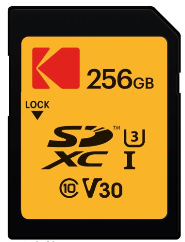 Kodak SD 256GB UHS-I U3 V30 Ultra Performance EKMSD256GXC10HPRK