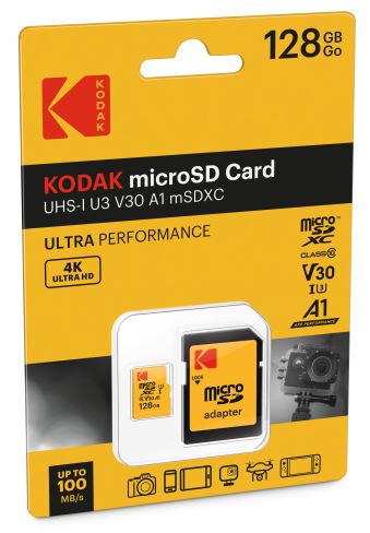 Kodak mSD 128GB UHS-I U3 Ultra EKMSDM128GXC10HPRK