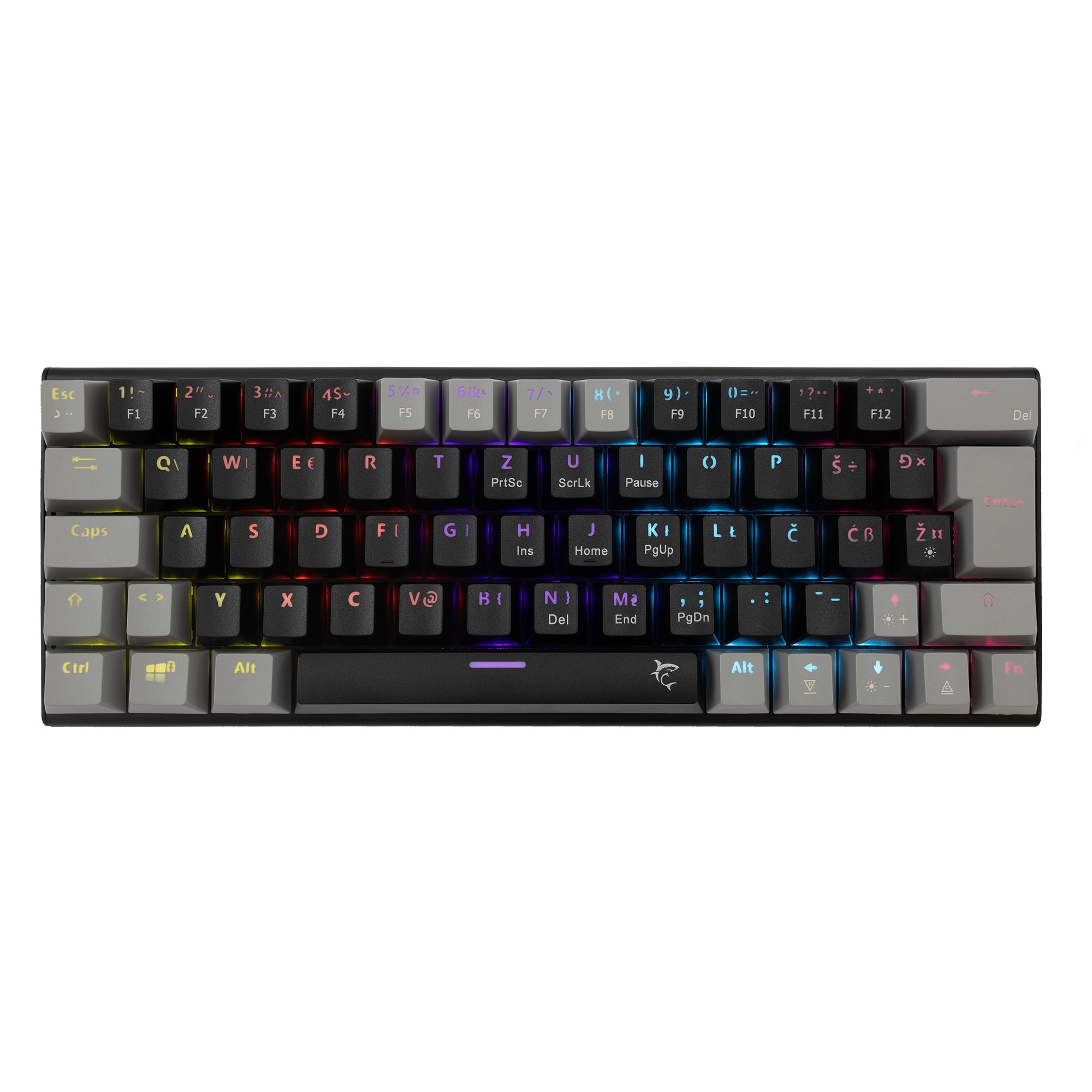 White Shark GK-002111V2  Wakizashi Black-Grey US Red Switches