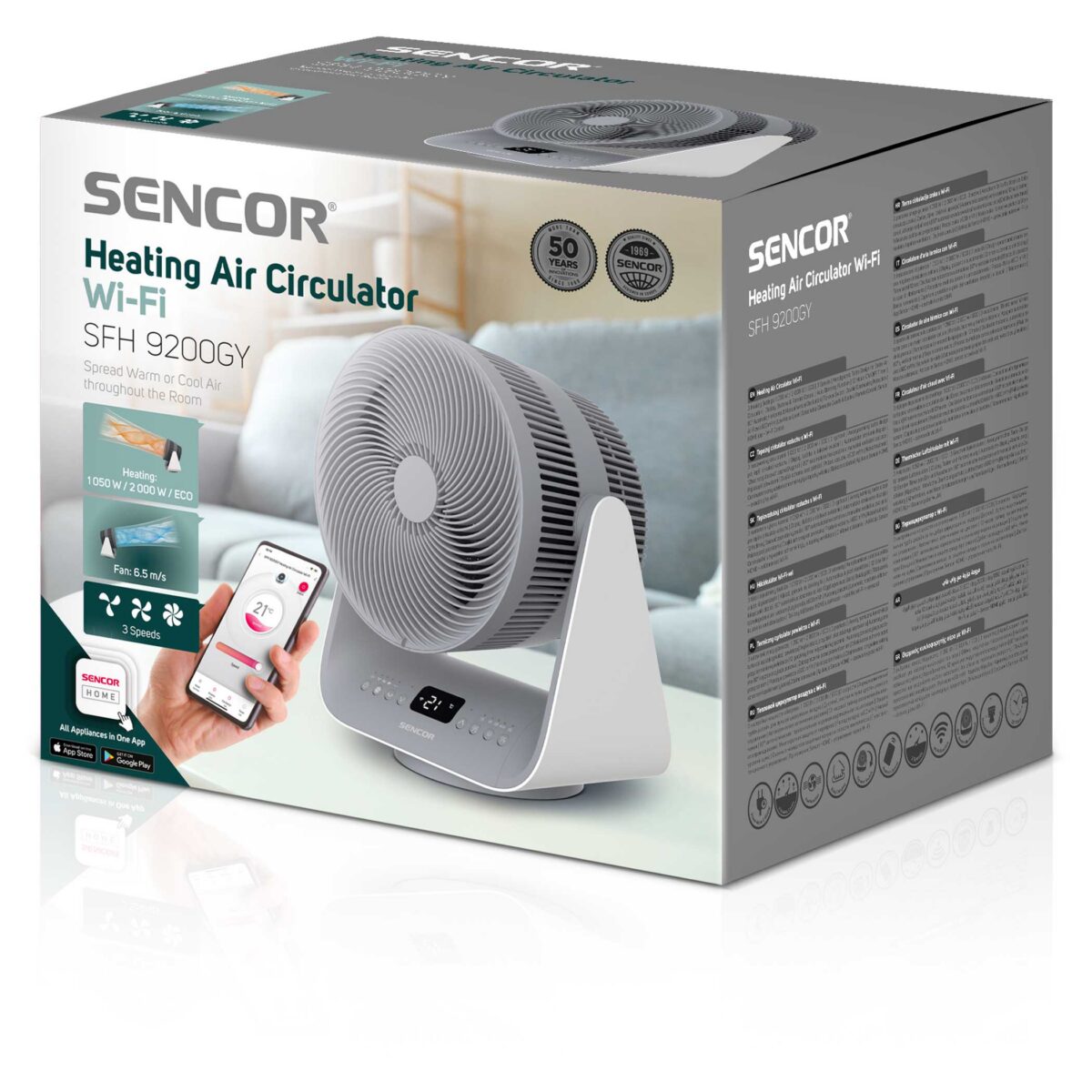 Soojapuhur WiFi-ga Sencor SFH9200GY, hall - Image 3