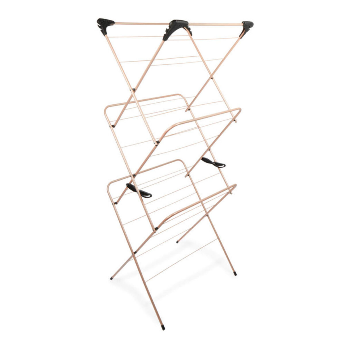 Beldray LA0531619ROSEFEU7 3-Tier Clothes Airer - Rose Gold