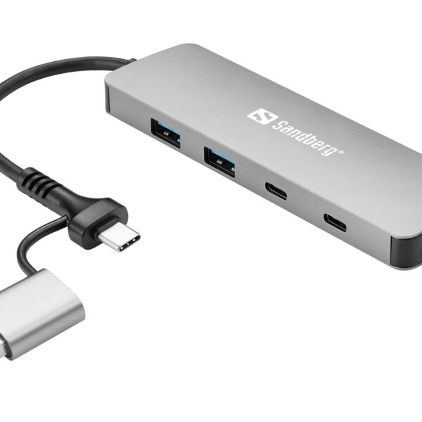 Sandberg 136-64 USB-C/A to 2xUSB-A+2xUSB-C Hub