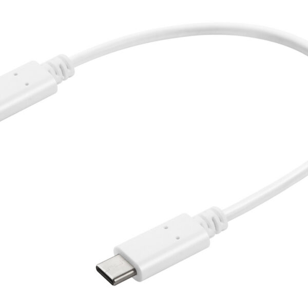 Sandberg 136-30 USB-C to USB-C Charge Cable White, 0.2M