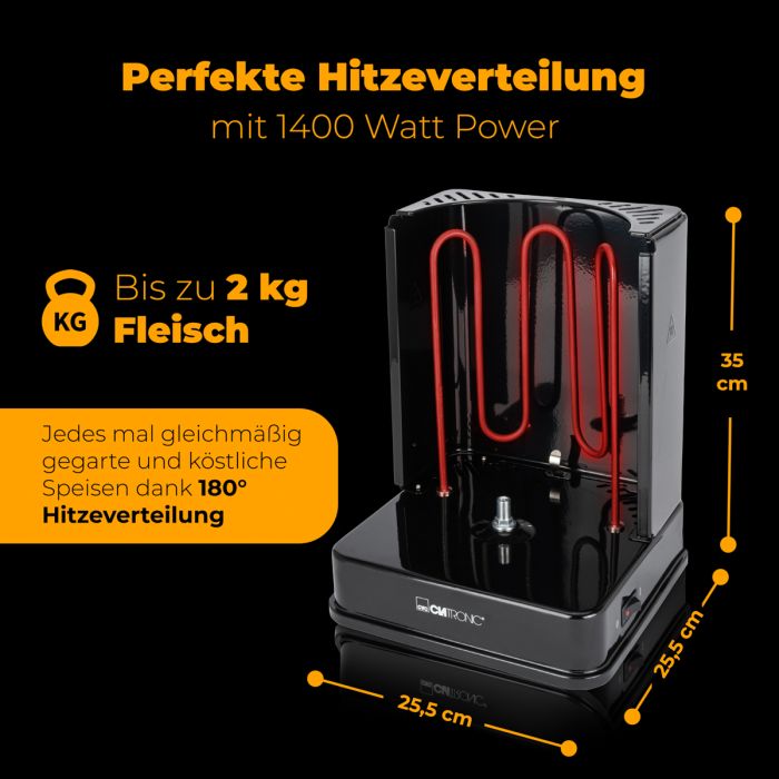 Kebabimasin Clatronic DVG3686BL - Image 4