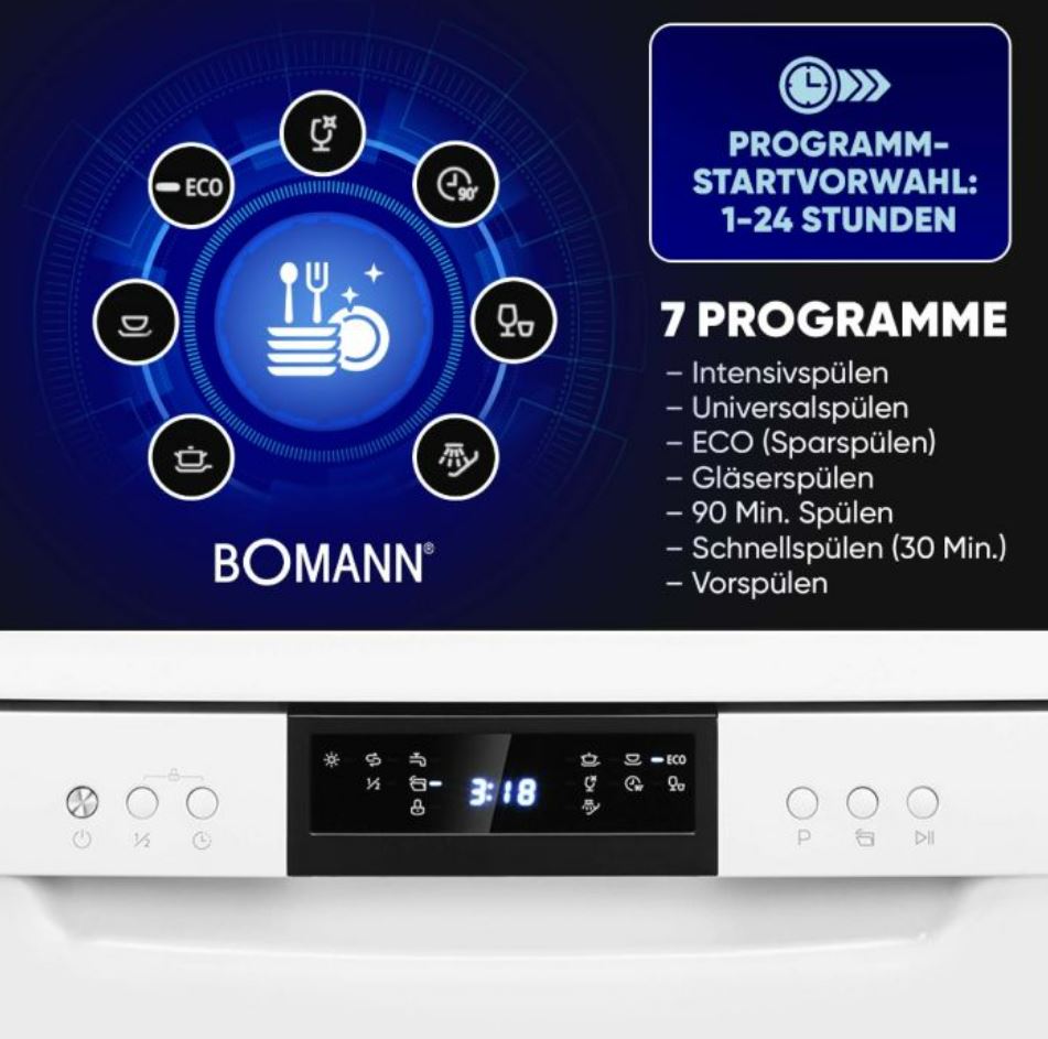 Nõudepesumasin Bomann GSP7419W - Image 5