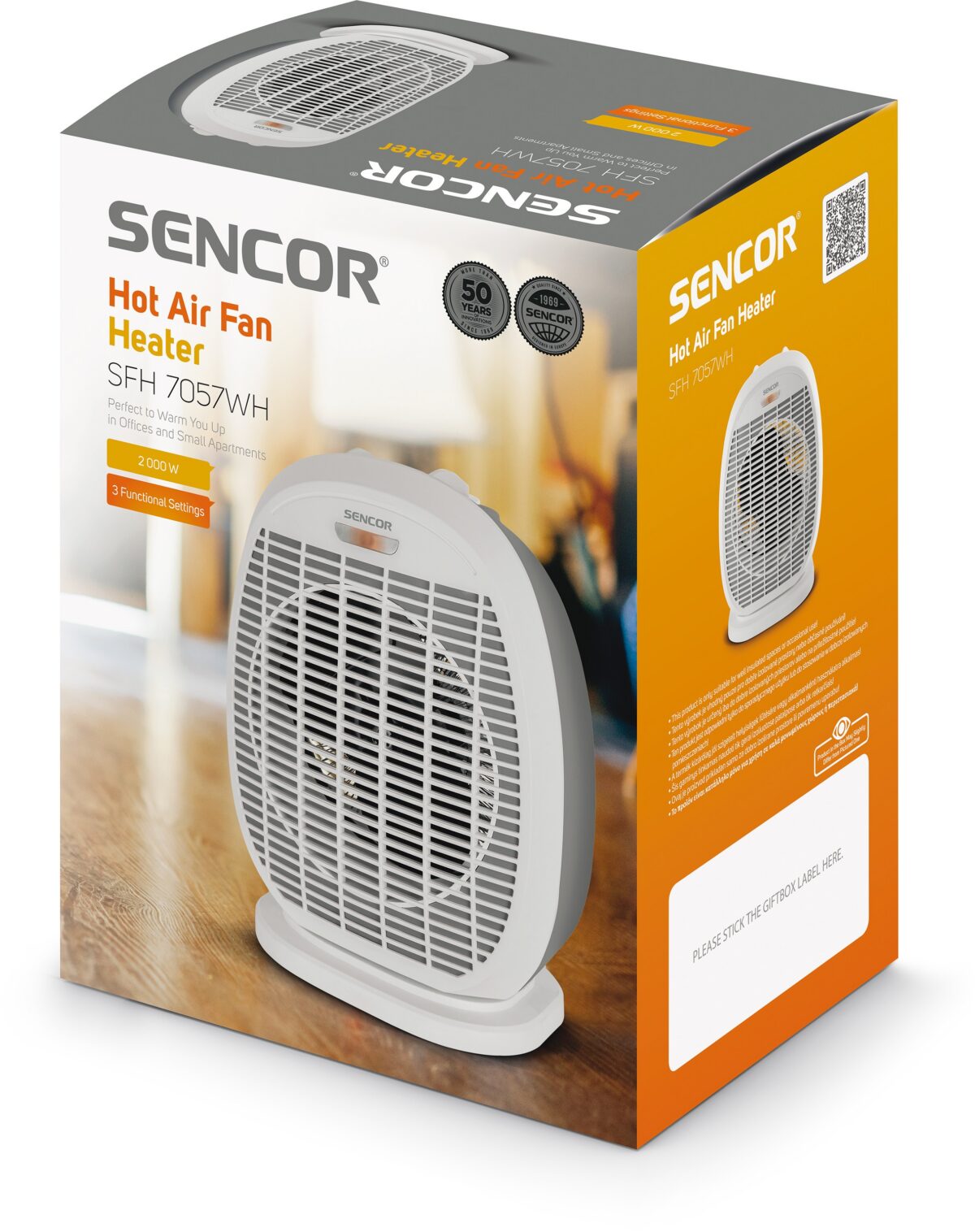 Soojapuhur pöördalusega Sencor SFH7057WH - Image 3