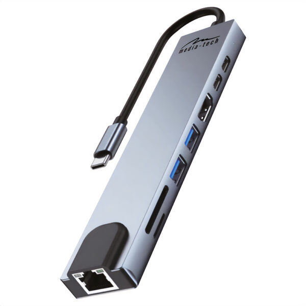Media-Tech MT5046 8in1 USB-C LAN HUB PRO