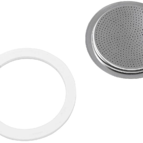 1 silikoontihend + filter Bialetti 6 tassi 0800412, inox