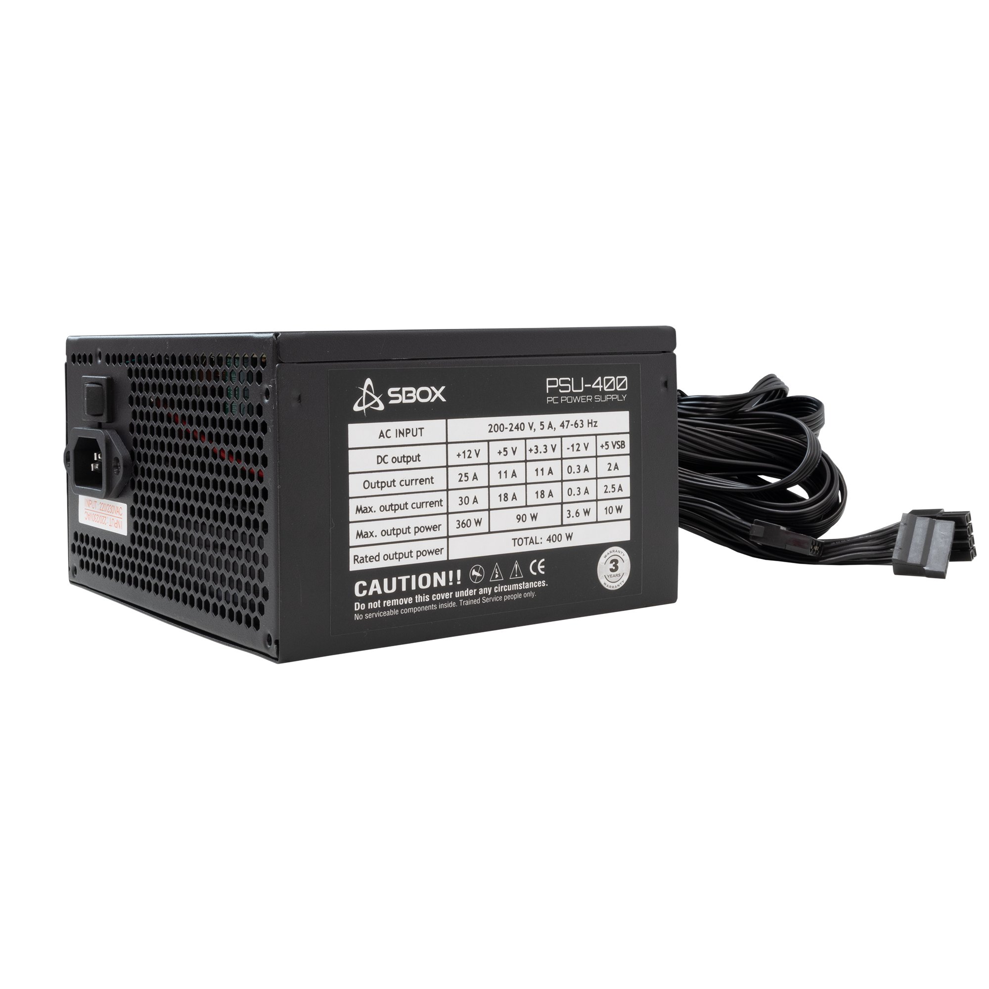 Sbox PSU-400-2 / ATX-400W