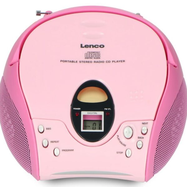 CD-raadio Lenco SCD24PK, roosa