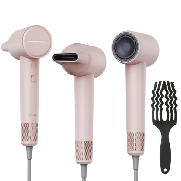 Lovio LVHD001PK Hair Dryer With Ionization AirFlow