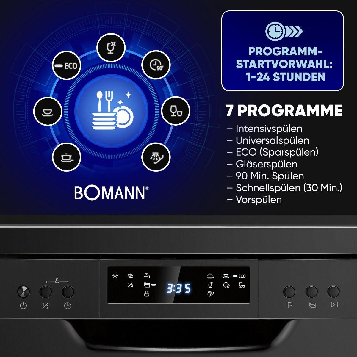 Nõudepesumasin Bomann GSP7418B - Image 3
