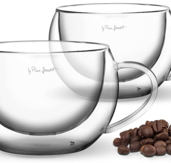 Boorsilikaadist cappuccino tassid 2x270ml Vaso Lamart LT9012