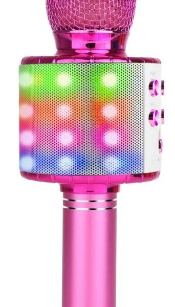 Karaokemikrofon kõlariga Manta MIC21PKL, roosa
