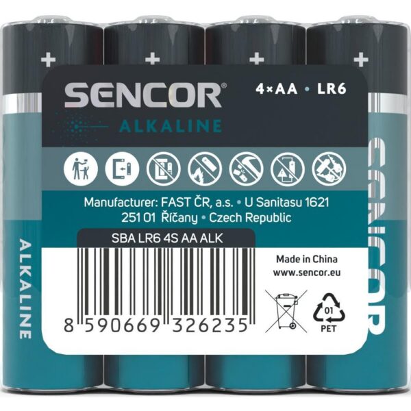 Patareid Sencor SBALR64S AA, 4 tk
