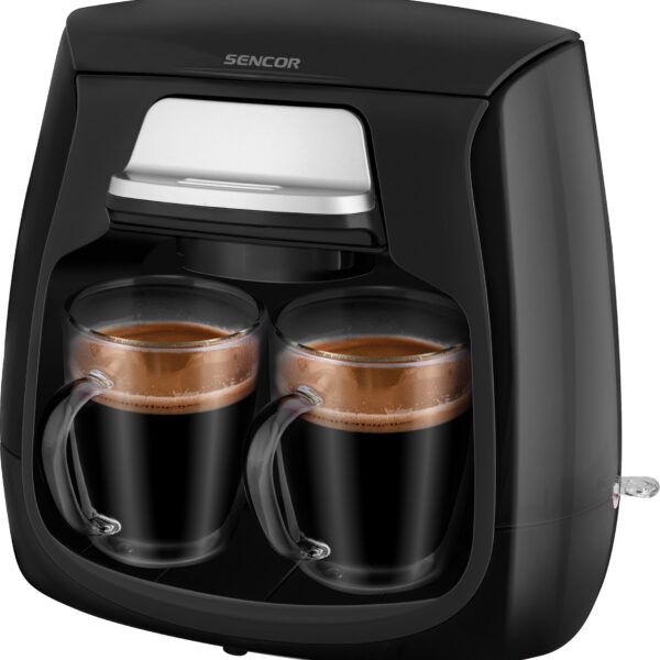 Kohvimasin kahele tassile Sencor SCE2100BK, must